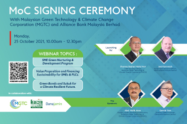 Alliance Bank & Malaysia Green Technology & Climate Change (MGTC) Event